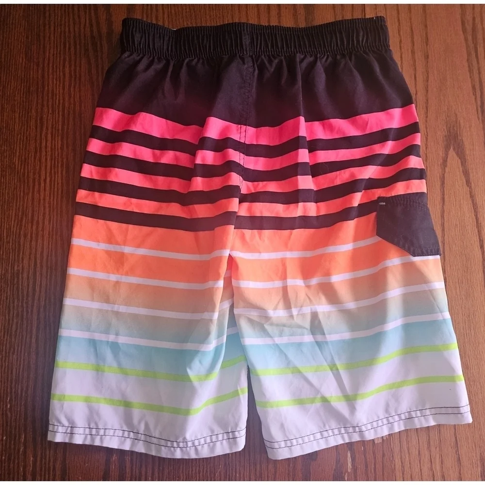 Cat & Jack Striped Swim Trunks